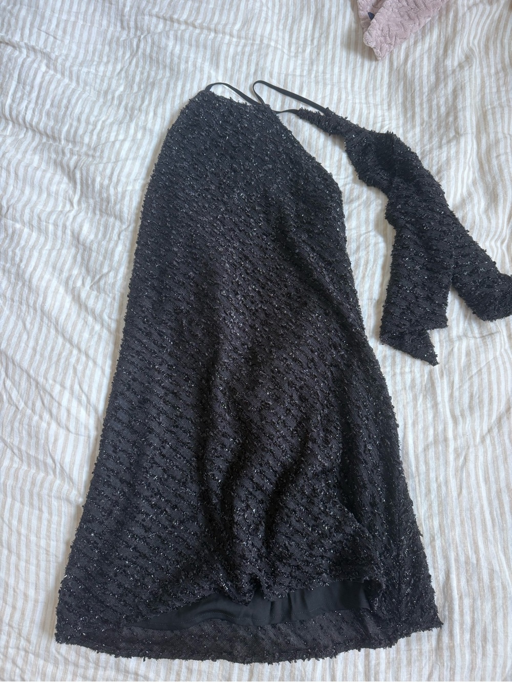 NBD black sparkly halter dress size S new with tags #party